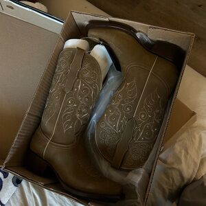 Tan Western Cowboy Boots
